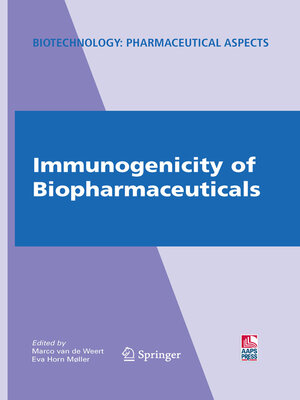 cover image of Immunogenicity of Biopharmaceuticals